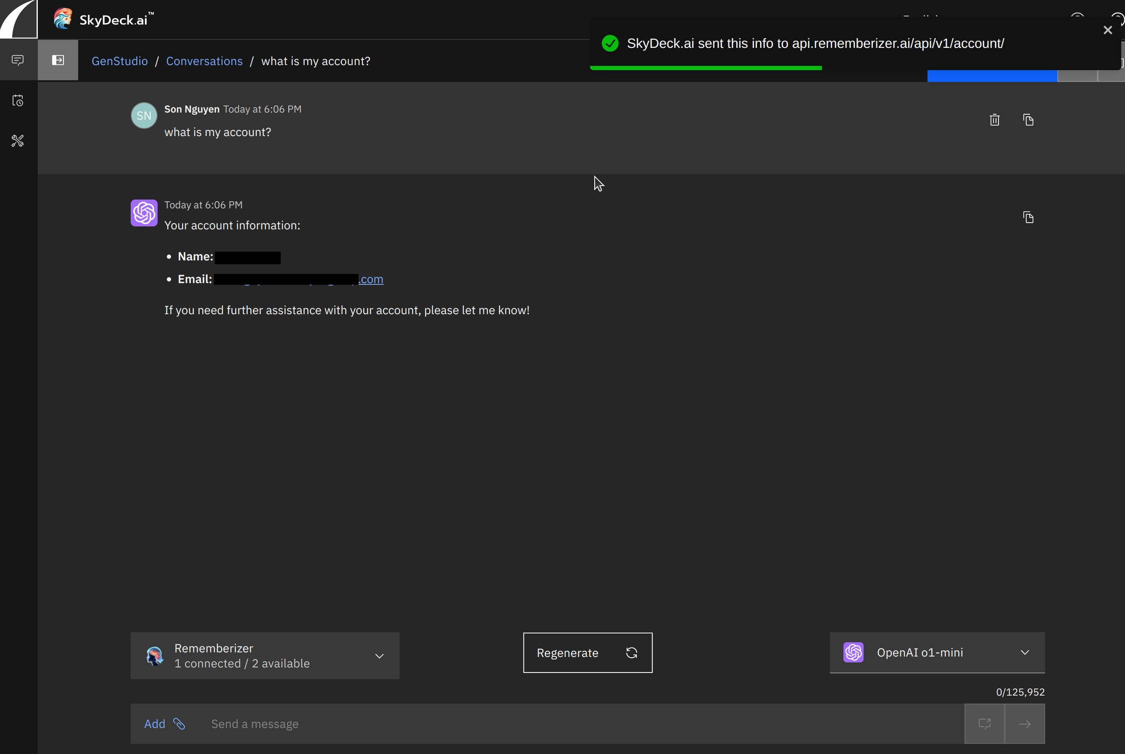 rememberizer improves responses