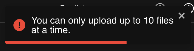 files count error